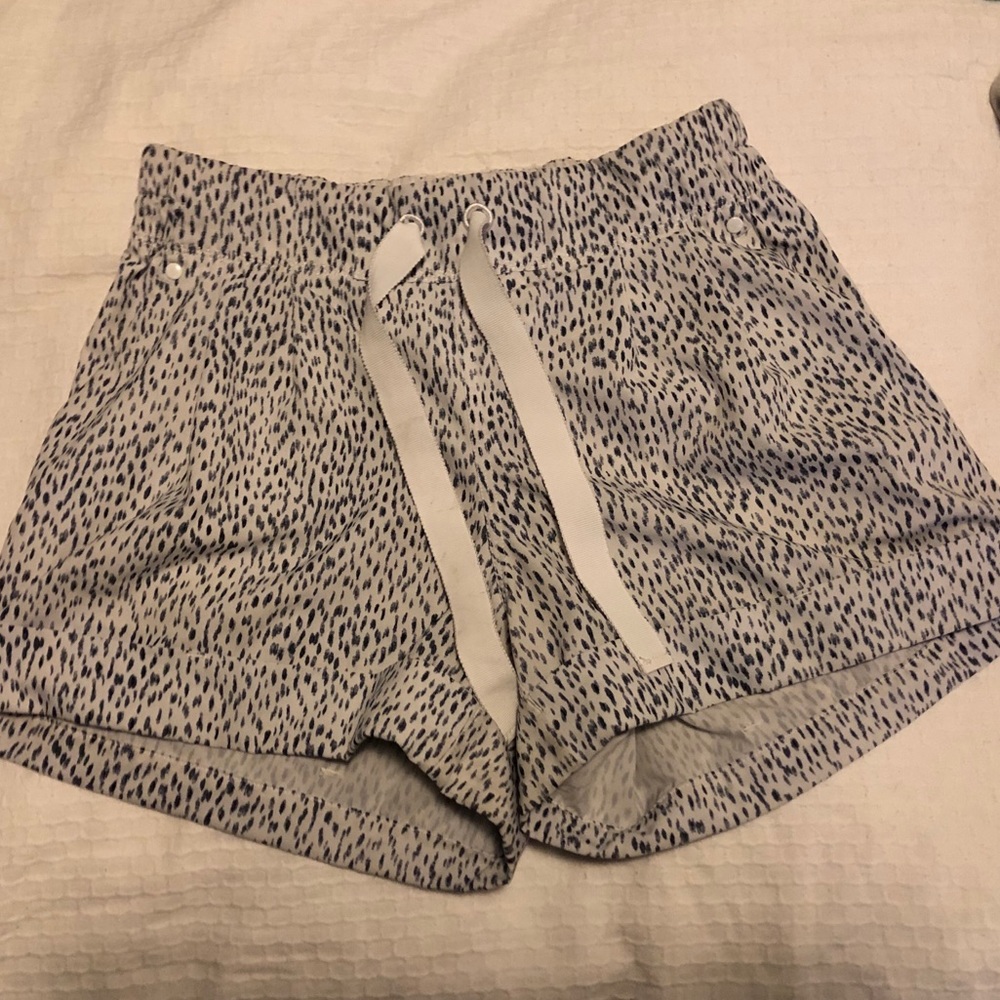 Lululemon snow leopard shorts